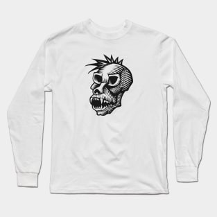 Monkey Skull Long Sleeve T-Shirt